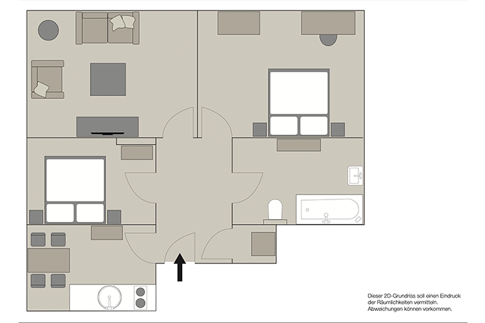 Grundriss Belle 52, 2. OG links